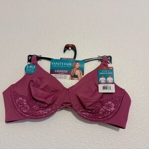 Vanity Fair Women's Lace Detail Bra - Pink